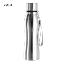 Load image into Gallery viewer, 750ml Stainless Steel Water Bottle Portable Drinkware Outdoor Leak Proof Seal Climbing Water Bottles Home Kitchen Table Cup