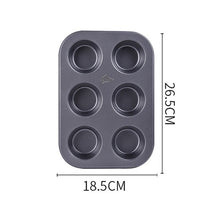 Load image into Gallery viewer, Bakeware Mini Muffin Cake Baking Pan 6/12/24 Holes Cupcake Mold Non Stick Baking Dishes Carbon Steel Oven Trays Pastry Tool 316
