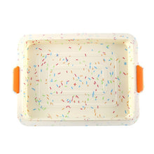 Load image into Gallery viewer, Rectangle Non Stick Anti Scald Restaurant Kitchen Silicone Cake Mold Easy Clean Baking Tool With Handle Bread Soft Home Bakeware
