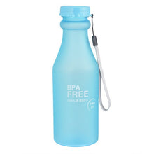 Load image into Gallery viewer, 550ml Leak-Proof Sports Water Bottle Large Capacity Plastic Bottle Bicycle Camping Sports Bottle Drinkware  Cover Lip BPA

