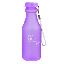 Load image into Gallery viewer, 550ml Leak-Proof Sports Water Bottle Large Capacity Plastic Bottle Bicycle Camping Sports Bottle Drinkware  Cover Lip BPA
